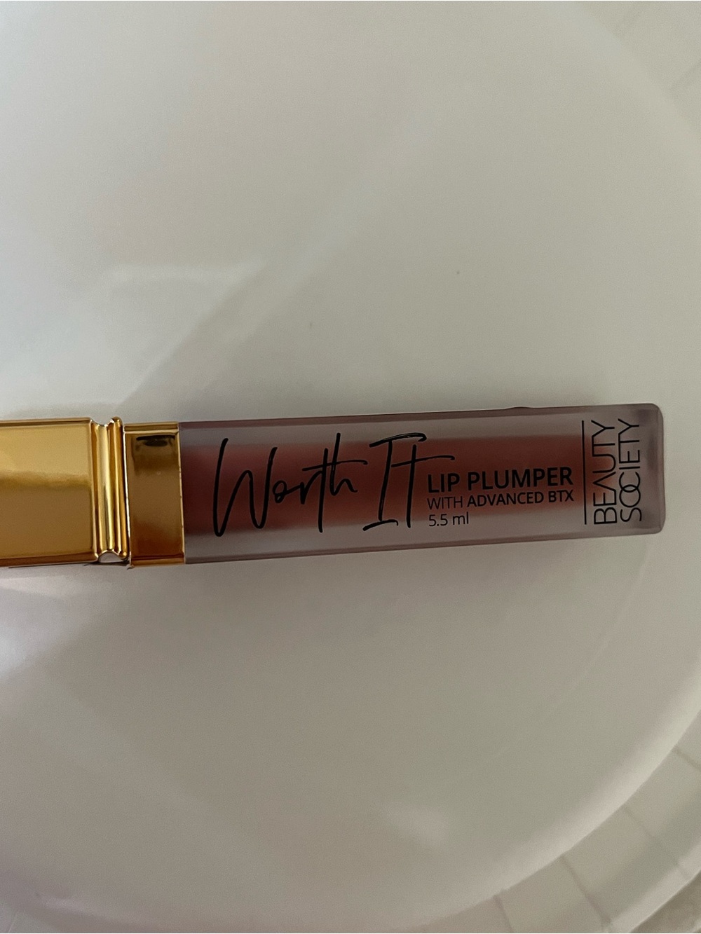 Beauty Society Worth It Lip Plumper — Rose Nude Shade